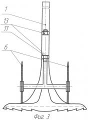 Рабочий орган орудия для безотвальной обработки почвы (патент 2494589)