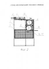 Стенд для испытаний тросового привода (патент 2632631)