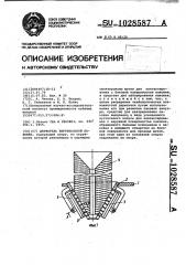 Держатель вертикальной паковки (патент 1028587)