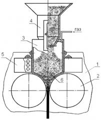 Способ непрерывной прокатки ленты из гранул магниевых сплавов в инертной среде (патент 2351438)
