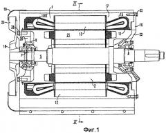 Полузакрытый электродвигатель переменного тока (патент 2394335)