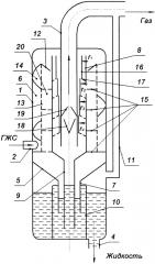 Газожидкостной сепаратор (патент 2597604)