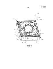 Режущая пластина для чистовой токарной обработки, содержащая систему удаления стружки (патент 2659550)