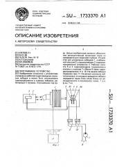 Программное устройство (патент 1733370)