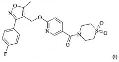 Твердые формы (1,1-диоксо-4-тиоморфолинил)-[6-[[3-(4-фторфенил)-5-метил-4-изоксазолил]метокси]-3-пиридинил]-метанона (патент 2618524)