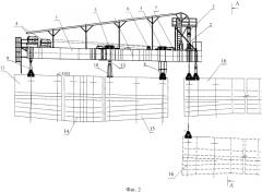 Устройство для подъема и монтажа блоков пролетного строения (патент 2560012)