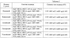 Способ подвидовой дифференциации штаммов yersinia pestis методом мультилокусного сиквенс-типирования (патент 2415948)