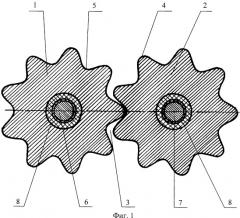 Устройство вальцов для изготовления полимерных рифлёных листов (патент 2250165)