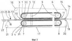 Способ и устройство для изготовления плоских армированных волокном изделий (патент 2309845)