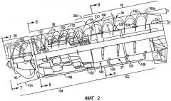 Система регулируемых лопаток для корпуса аксиального ротора сельскохозяйственного комбайна (патент 2492622)
