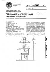 Устройство для определения угла естественного откоса сыпучих материалов (патент 1442813)