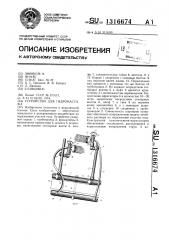 Устройство для гидромассажа (патент 1316674)