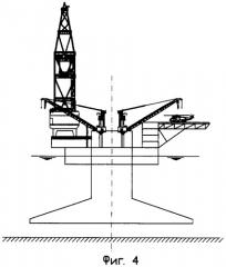 Ледостойкая моноподная самоподъемная плавучая буровая установка (патент 2477351)