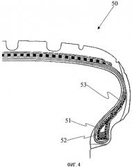 Пневматическая шина с усиленной конструкцией борта (патент 2343079)