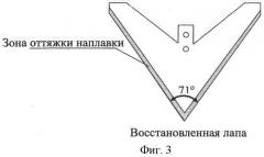 Способ восстановления стрельчатых лап пропашных культиваторов почвообрабатывающих машин (патент 2443523)