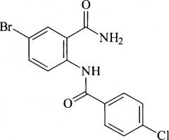 Амид n-(4-хлорбензоил)-5-бромантраниловой кислоты, проявляющий противовоспалительную, анальгетическую активности (патент 2247717)