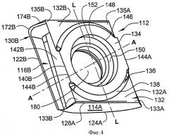 Индексируемая тангенциальная режущая пластина и вращающийся режущий инструмент (патент 2431550)