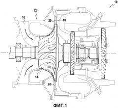 Диффузор, имеющий лопатки с отверстиями, и газотурбинный двигатель, содержащий такой диффузор (патент 2515575)