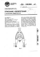 Устройство для захвата слитков (патент 1261884)