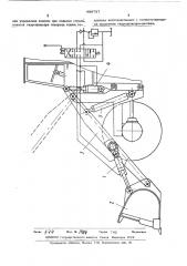Механизм поворота ковша гидравлического фронтального погрузчика (патент 488737)