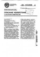 Устройство осевого перемещения хобота ковочного манипулятора (патент 1053949)