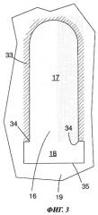 Конструкция, содержащая стенку и компонент, закрепленный в отверстии в стенке (патент 2402729)