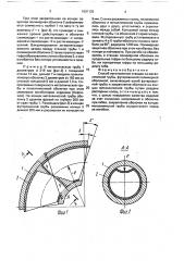 Способ изготовления отводов из металлической трубы, футерованной полимерной оболочкой (патент 1691125)