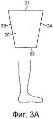 Градуированное компрессионное устройство, содержащее отдельные основное полотно и ленты (патент 2551011)