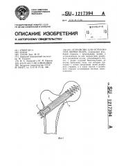 Устройство для остеосинтеза шейки бедра (патент 1217394)