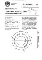 Способ изготовления торцового распределителя (патент 1315650)