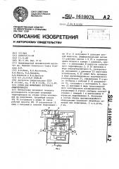 Стенд для испытания погружных гидроприводов (патент 1610078)