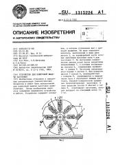 Устройство для поштучной выдачи заготовок (патент 1315224)
