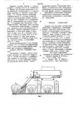 Аппарат для внесения органических удобрений в междурядья (патент 865178)