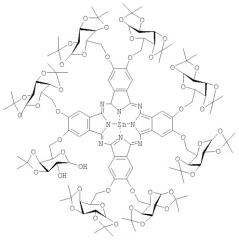 4,5-бис-(1',2':3',4'-ди-о-изопропилиден- -d-галактопиранозо-6'-ил)фталонитрил (патент 2409585)