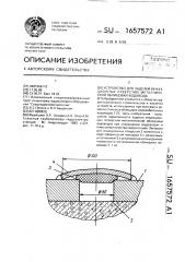 Устройство для заделки инъекционных отверстий металлической облицовки водовода (патент 1657572)