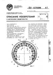 Опалубка для футеровки сводов (патент 1370206)