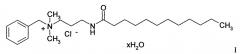 Способ получения n-бензил [1-(додециноиламино)-3-(диметиламино)]пропана аммоний хлорида моногидрата (патент 2653597)