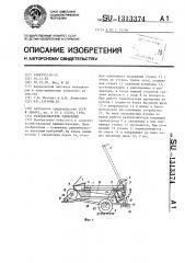 Разбрасыватель удобрений (патент 1313374)