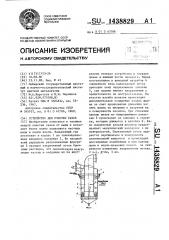 Устройство для очистки газов (патент 1438829)