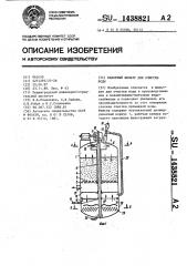 Напорный фильтр для очистки воды (патент 1438821)