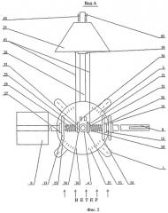 Колеблющий ветродвигатель (патент 2395712)