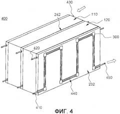 Модульная сборка аккумуляторных батарей с повышенной эффективностью охлаждения (патент 2479895)