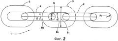 Плоское звено цепи для звеньевой цепи, а также стальная цепь с такого рода звеньями (патент 2576204)