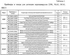 Набор олигодезоксирибонуклеотидных праймеров и флуоресцентно меченых зондов для идентификации рнк коронавирусов видов 229е, nl63, ос43, hku1 методом гибридизационно-флуоресцентной обратно-транскриптазной полимеразной цепной реакции (патент 2473702)