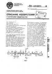 Стенд для исследования динамики транспортных машин (патент 1213371)