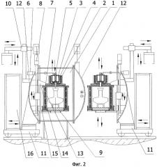 Устройство для литья в вакууме (варианты) (патент 2305023)