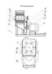 Молотковая дробилка (патент 2591078)