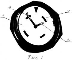 Циферблат с минимизированным функциональным часовым поясом ю.с. бурдакова (патент 2269150)