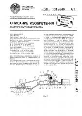 Установка для сбора нефти и нефтепродуктов с поверхности воды (патент 1318648)