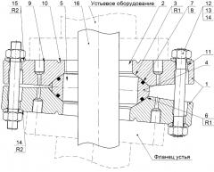 Фланцевое соединение устьевого оборудования (патент 2655260)